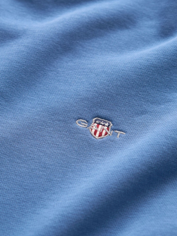 GANT Blue Shield Crew Neck Sweatshirt - Image 2 of 2 GANT Blue Shield Crew Neck Sweatshirt - Image 2 of 2