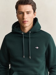 GANT Green Shield Logo Hoodie - Image 3 of 4
