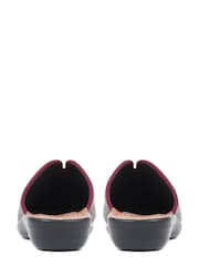 Fly Flot Purple Ladies Wide Fit Anatomic Clogs - Image 4 of 6
