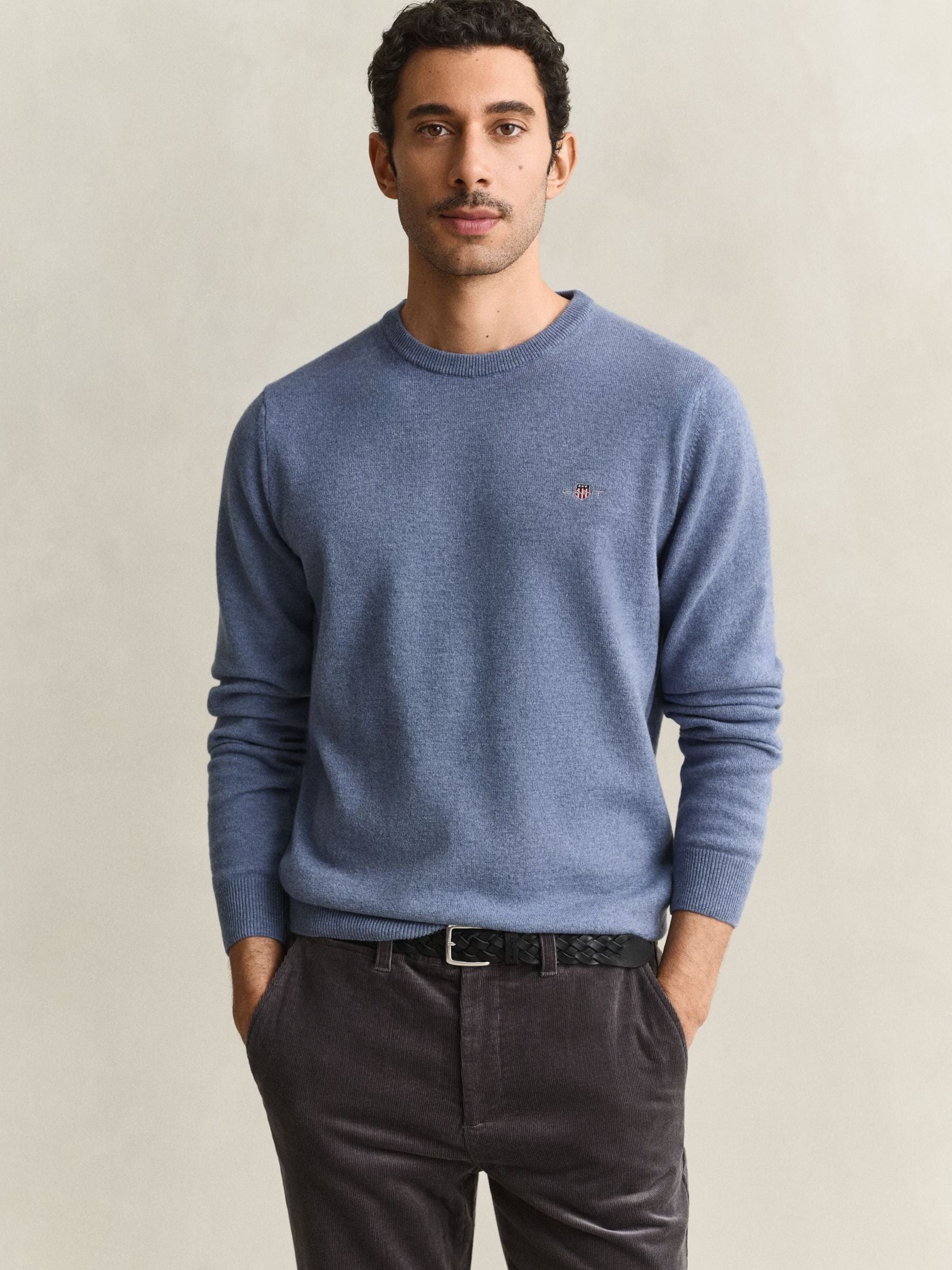 Gant Pullover Lambswool Horizon Light blue Blue size 3XL - Image 2