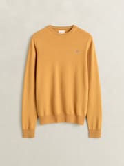 GANT Yellow Lambswool Crew Neck Jumper - Image 4 of 5