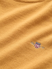 GANT Yellow Lambswool Crew Neck Jumper - Image 5 of 5
