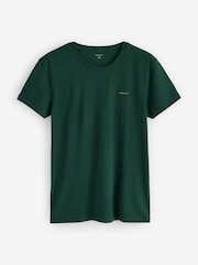 Yaşıl/Qırmızı - GANT Crew Neck T-Shirts 2 Pack - 5şəkildən 2 şəkil