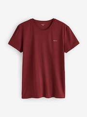 Yaşıl/Qırmızı - GANT Crew Neck T-Shirts 2 Pack - 5şəkildən 3 şəkil