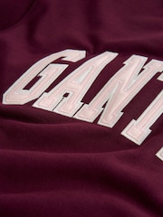 GANT Red Collegiate Logo Graphic Sweatshirt - Image 2 of 2