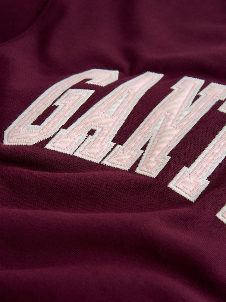GANT Red Collegiate Logo Graphic Sweatshirt - Image 2 of 2