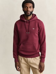 Czerwony - Bluza z kapturem Gant Shield z logo - Obraz 1 z 4