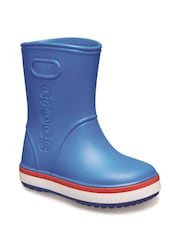 Crocs Blue Crocband Waterproof Rain Boots Pull-On Wellies - Image 2 of 4