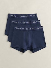 GANT Blue Stretch Cotton Boxers 3 Pack - Image 1 of 4