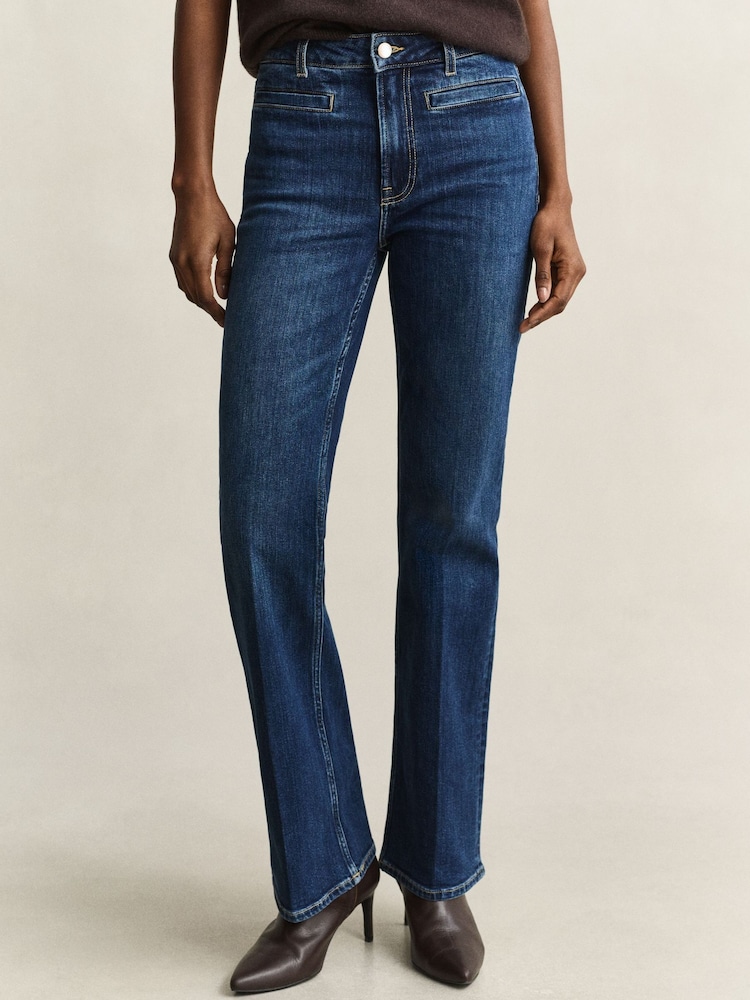 GANT Flared Fit Monogram cins - 7şəkildən 1 şəkil