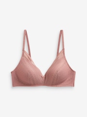 Marineblau/Pink - Bügellose Spitzen-BHs mit leichter Polsterung 2er-Pack - Bild 3 von 3