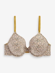 Print/Navy Light Pad Full Cup Smoothing T-Shirt Bras 2 Pack - Image 4 of 4