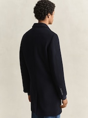 GANT Blue Classic Wool Coat - Image 3 of 7