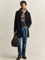 GANT Blue Classic Wool Coat - Image 4 of 7