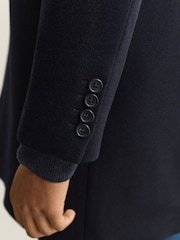 GANT Blue Classic Wool Coat - Image 6 of 7