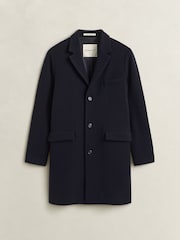GANT Blue Classic Wool Coat - Image 7 of 7