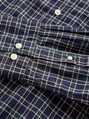 GANT Blue Regular Fit Poplin Check Shirt - Image 2 of 3