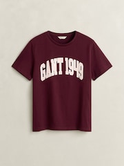 GANT Red Collegiate Logo Graphic T-Shirt - Image 1 of 2