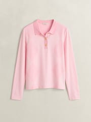 GANT Long Sleeve Argyle Pique Polo Shirt - Obrázek 1 z 2