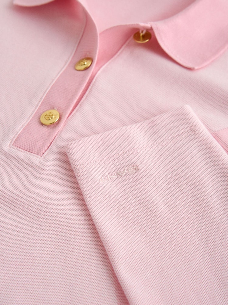 GANT Long Sleeve Argyle Pique Polo Shirt - Obrázek 2 z 2