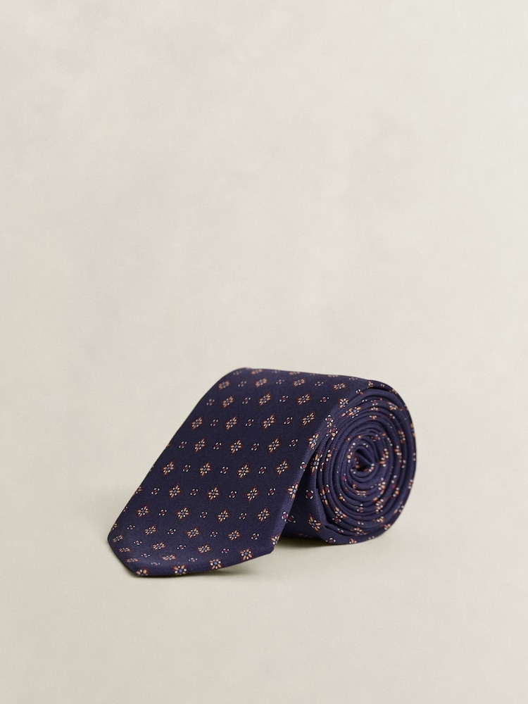 GANT Blue Foulard Silk Tie - Image 1 of 2 GANT Blue Foulard Silk Tie - Image 1 of 2