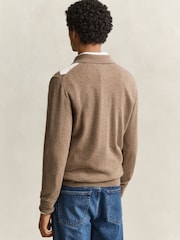 GANT Lambswool Long Sleeve Argyle Polo Shirt - Bild 2 von 6