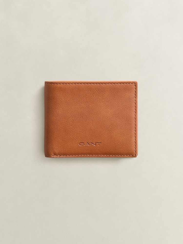 GANT Brown Leather Bifold Wallet - Image 1 of 1
