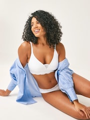White DD+ Light pad Non Wire Lounge Bra - Image 4 of 6