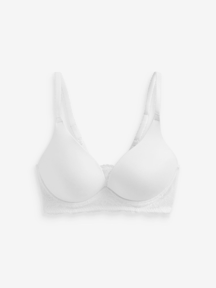White DD+ Light pad Non Wire Lounge Bra - Image 6 of 6