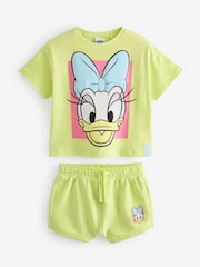 V barvi limete - 100% bombaž Disney majica in kratke hlače Daisy Duck (3mesecev-7let) - Slika 5 iz 7