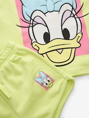 V barvi limete - 100% bombaž Disney majica in kratke hlače Daisy Duck (3mesecev-7let) - Slika 7 iz 7
