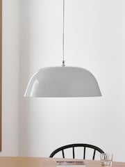 Jasper Conran London White Domed Pendant With Diffuser - Image 2 of 6