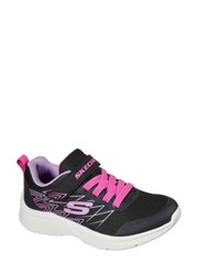Skechers Black Microspec Bold Delight Kids Shoes - Image 3 of 5
