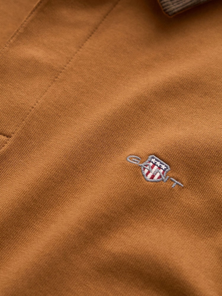 GANT Corduroy Collar Rugby Shirt - 4суретінің 4 суреті