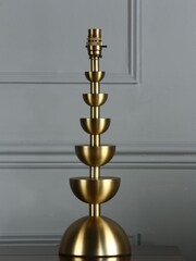 Laura Ashley Aged Brass Eleonore Stack Table Lamp Base - Image 1 of 5