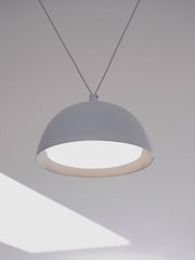 Jasper Conran London White 3 Light Domed Pendant With Diffuser - Image 4 of 5