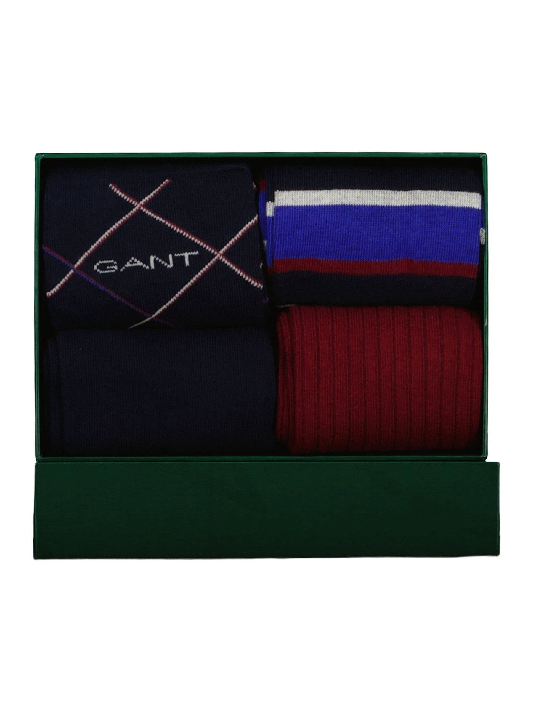 GANT Mens 4 Pack Gift Box Socks, Assorted, Size 43-45, Men - Image 5