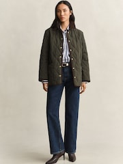GANT Green Monogram Quilted Jacket - Image 4 of 8