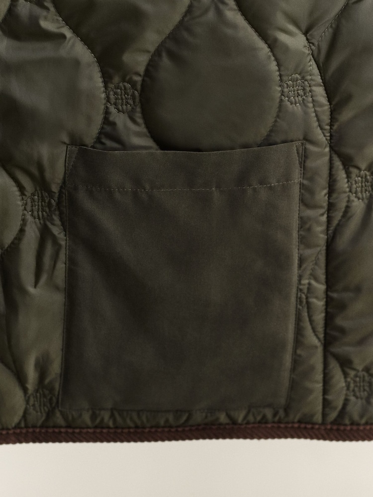 GANT Green Monogram Quilted Jacket - Image 8 of 8 GANT Green Monogram Quilted Jacket - Image 8 of 8