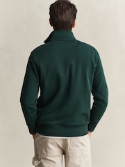 GANT sporta krekls ar Shield logotipu un pusrāvējslēdzēju - Attēls 2 no 4