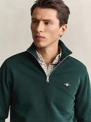 GANT sporta krekls ar Shield logotipu un pusrāvējslēdzēju - Attēls 4 no 4