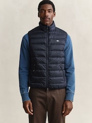 Modrá - GANT Lightweight Down Gilet - Obrázek 1 z 8