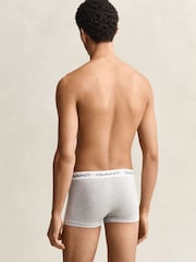 GANT Black/White/Grey Stretch Cotton Boxers 3 Pack - Image 3 of 4
