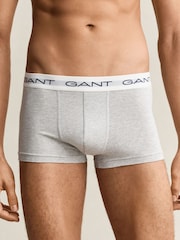 GANT Black/White/Grey Stretch Cotton Boxers 3 Pack - Image 4 of 4