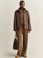 GANT Wool Blend Funnel Neck Jacket - 7суретінің 5 суреті
