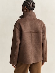 GANT Wool Blend Funnel Neck Jacket - 7суретінің 6 суреті