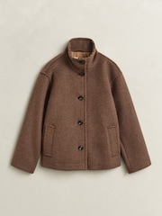 GANT Wool Blend Funnel Neck Jacket - 7суретінің 7 суреті