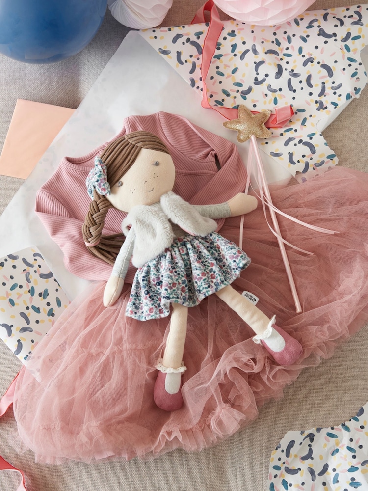 Mamas & Papas Grey Always Love You Soft Toy Bella Rag Doll - Image 1 of 5