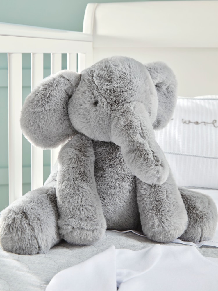 Mamas & Papas Grey Welcome to the World Soft Elephant Toy - Image 1 of 3