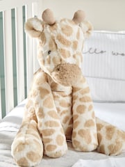 Mamas & Papas Brown Welcome to the World Soft Giraffe Toy - Image 1 of 4
